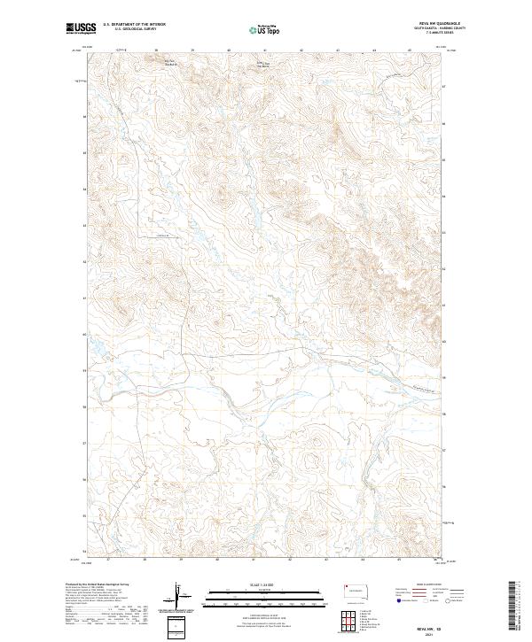 USGS Topographic Map – Reva NW