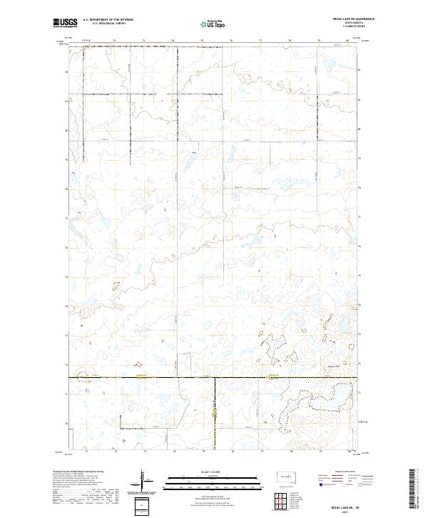 USGS Topographic Map – Rezac Lake NE