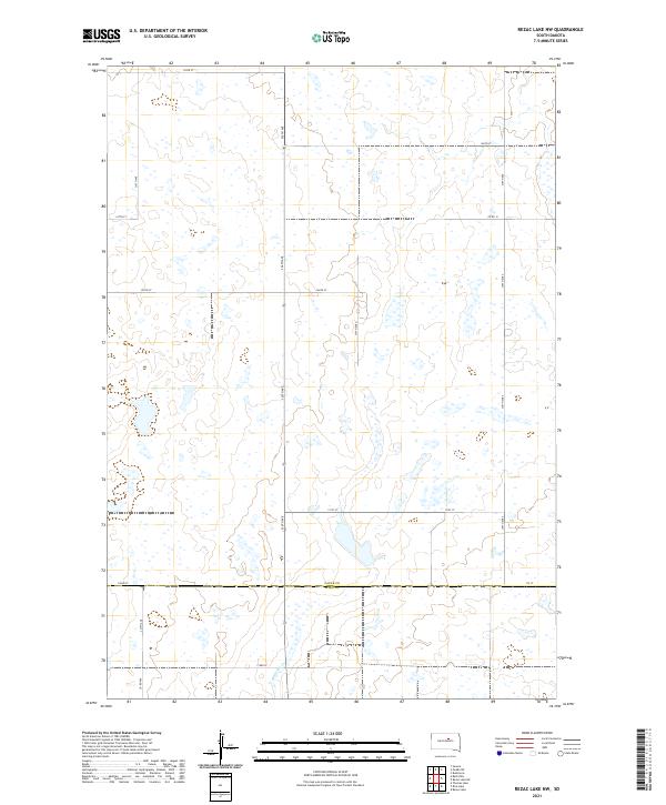 USGS Topographic Map – Rezac Lake NW