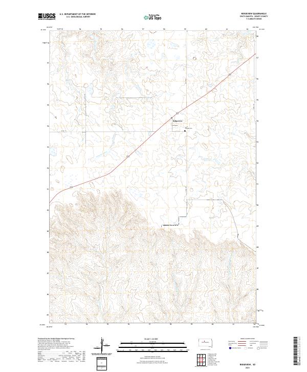 USGS Topographic Map – Ridgeview