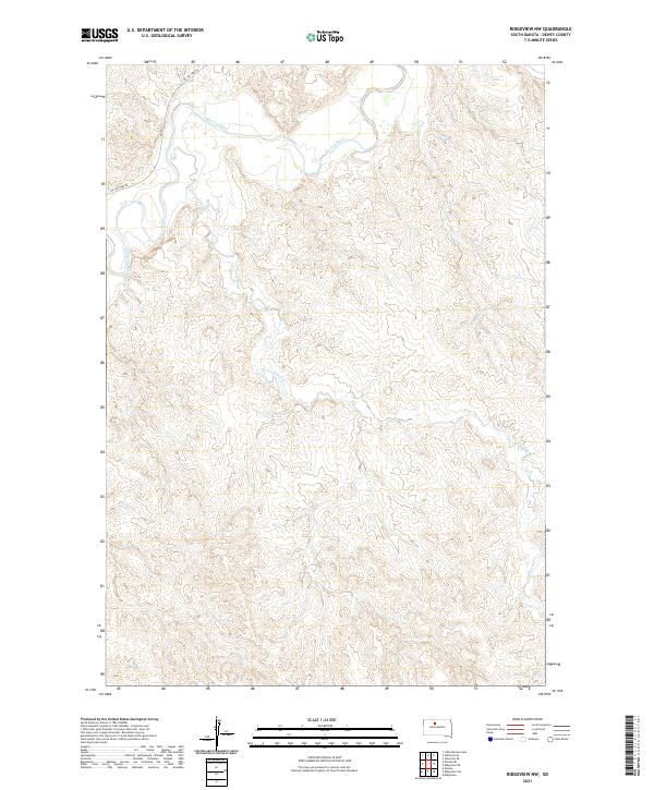 USGS Topographic Map – Ridgeview NW