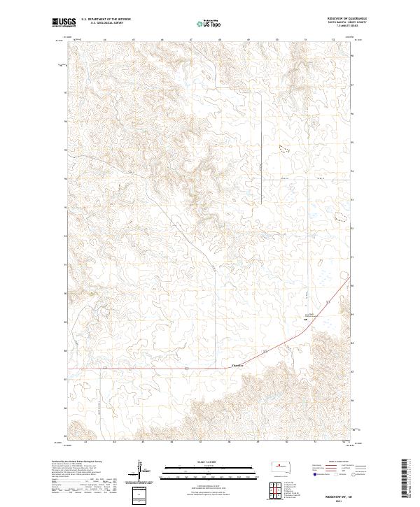 USGS Topographic Map – Ridgeview SW