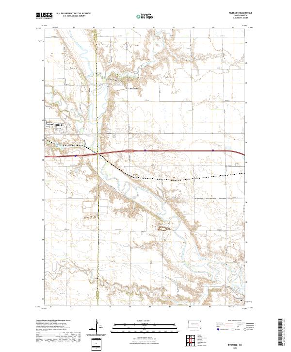USGS Topographic Map – Riverside