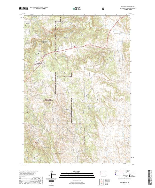 USGS Topographic Map – Rockerville