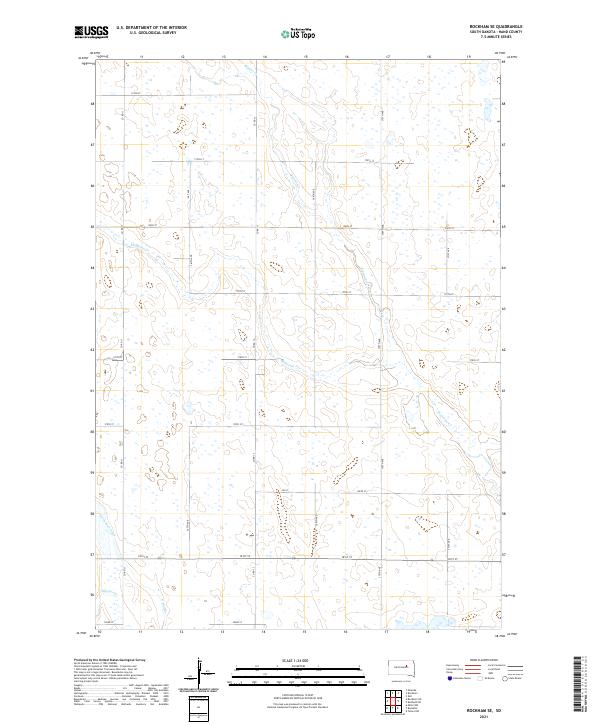 USGS Topographic Map – Rockham SE