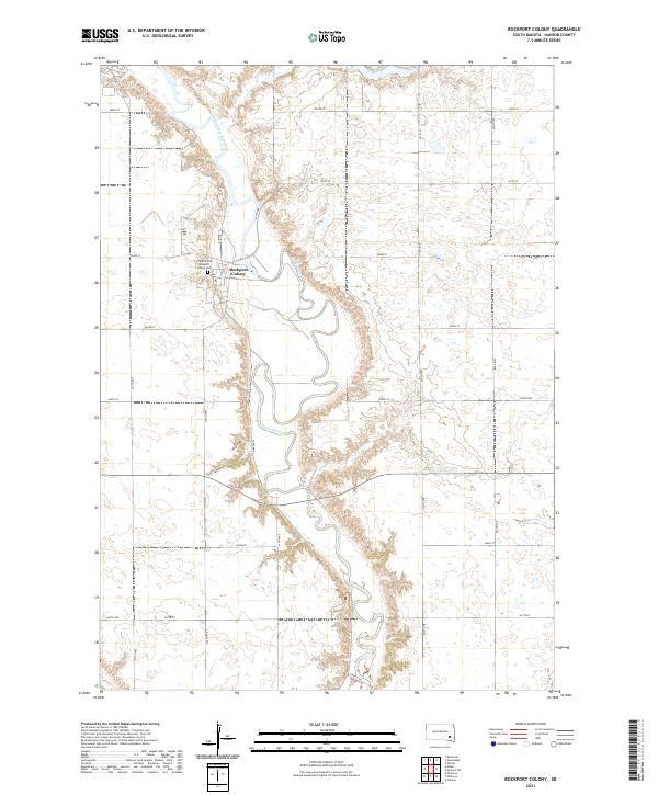 USGS Topographic Map – Rockport Colony