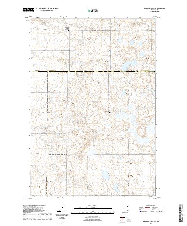 USGS Topographic Map – Rose Hill Cemetery