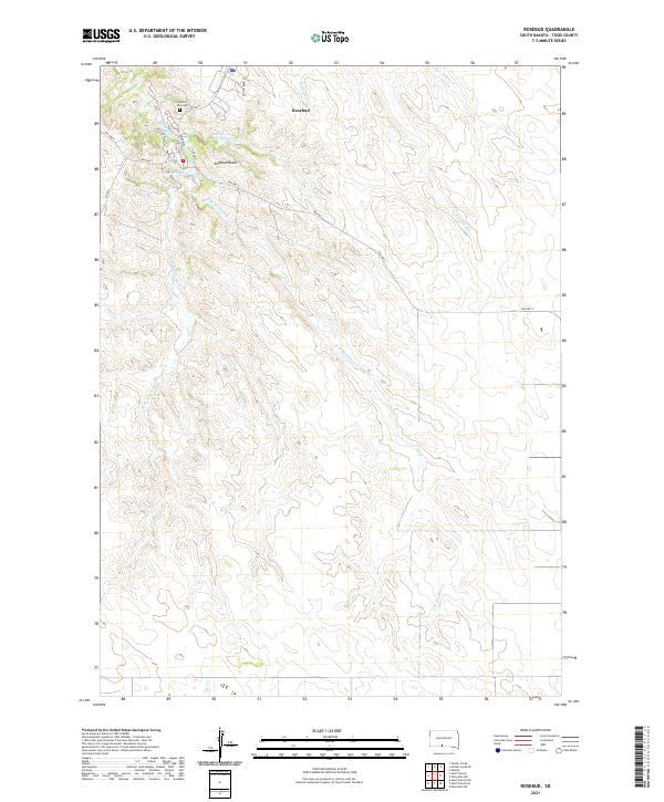 USGS Topographic Map – Rosebud