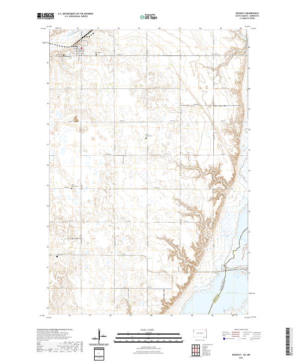 USGS Topographic Map – Rosholt