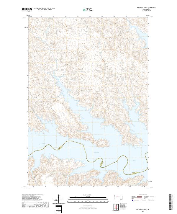 USGS Topographic Map – Rousseau Creek