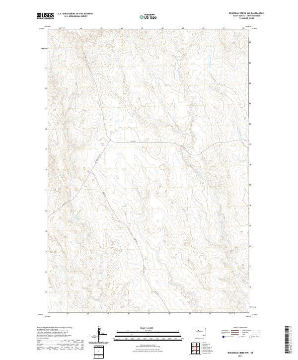 USGS Topographic Map – Rousseau Creek NW