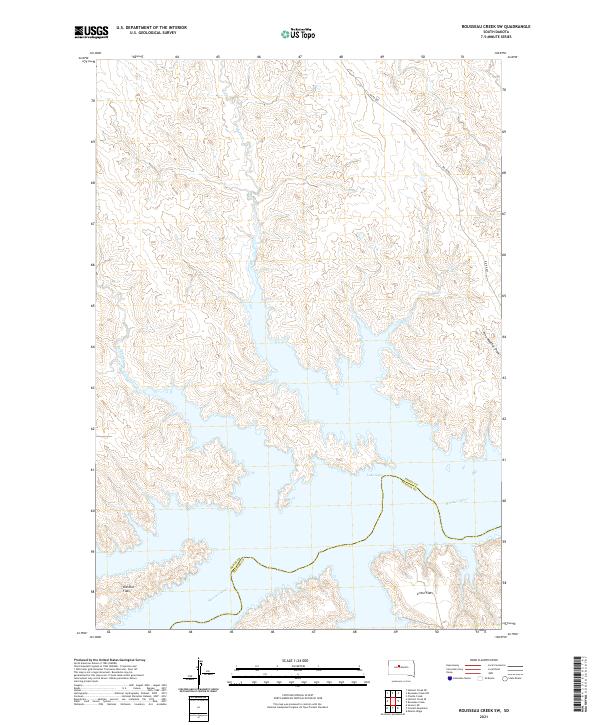 USGS Topographic Map – Rousseau Creek SW