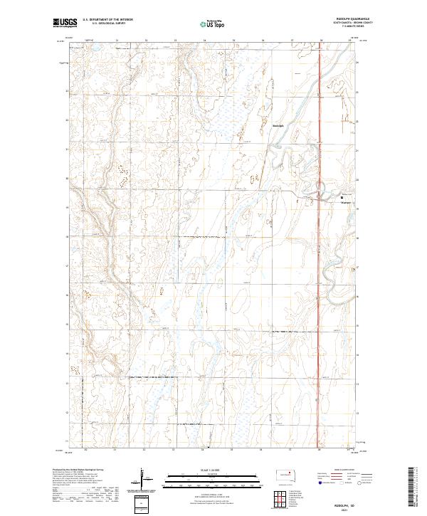 USGS Topographic Map – Rudolph