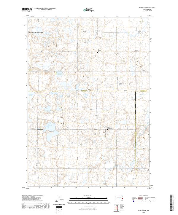USGS Topographic Map – Rutland NW