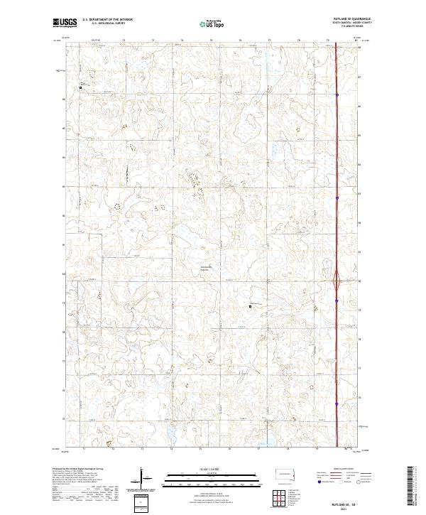 USGS Topographic Map – Rutland SE
