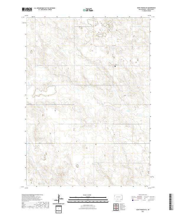 2021 Map of Saint Francis SE, 2021 Print