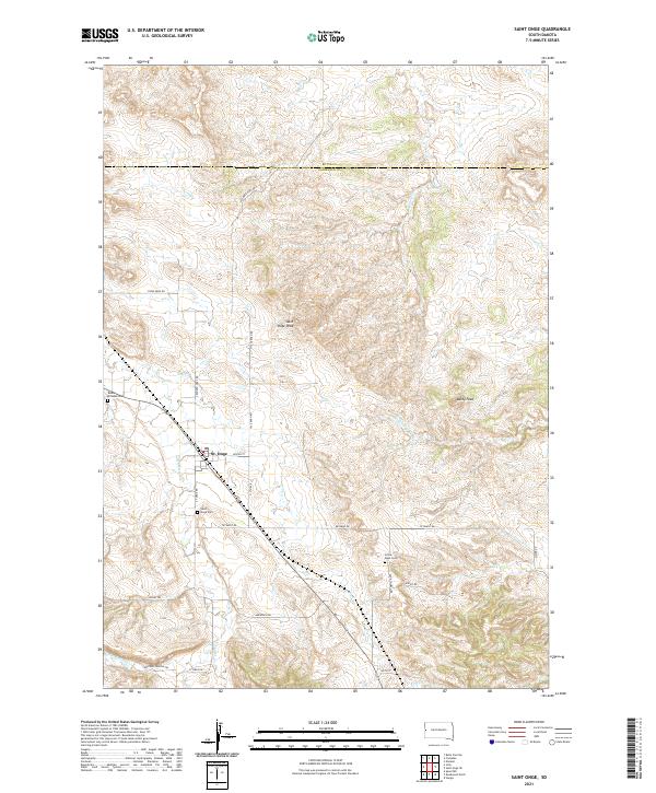 USGS Topographic Map – Saint Onge