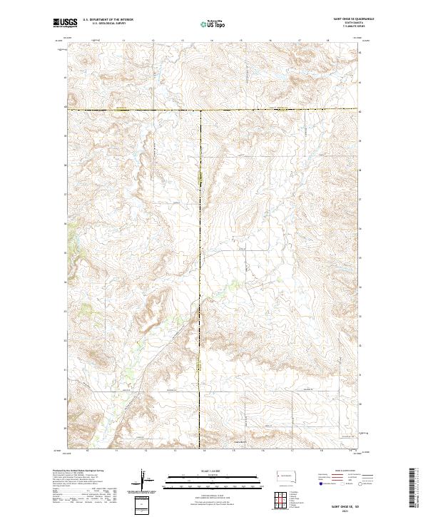 USGS Topographic Map – Saint Onge SE