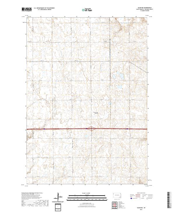 USGS Topographic Map – Salem NE