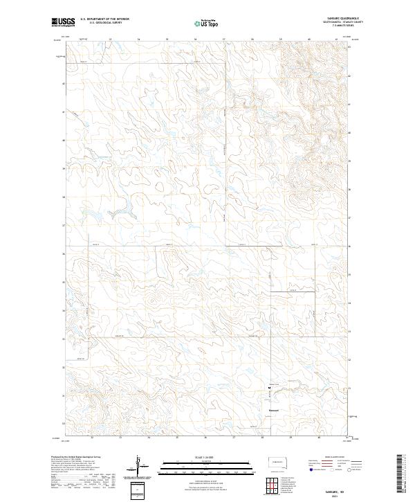 USGS Topographic Map – Sansarc