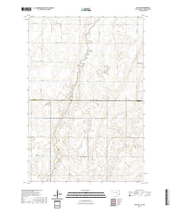 USGS Topographic Map – Savo NW