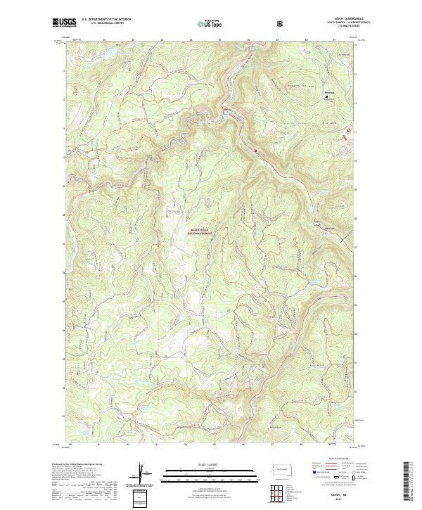USGS Topographic Map – Savoy