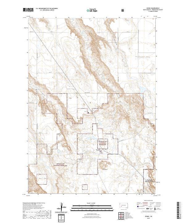 USGS Topographic Map – Scenic