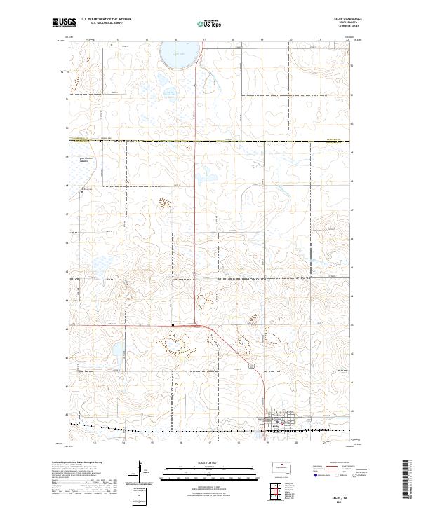USGS Topographic Map – Selby
