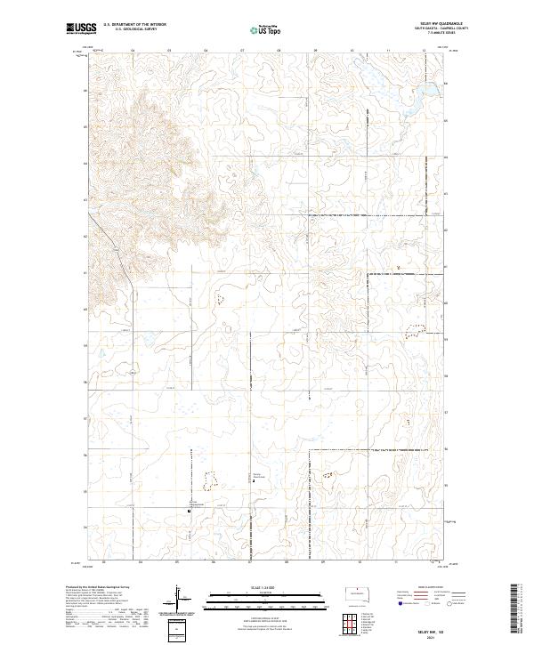 USGS Topographic Map – Selby NW