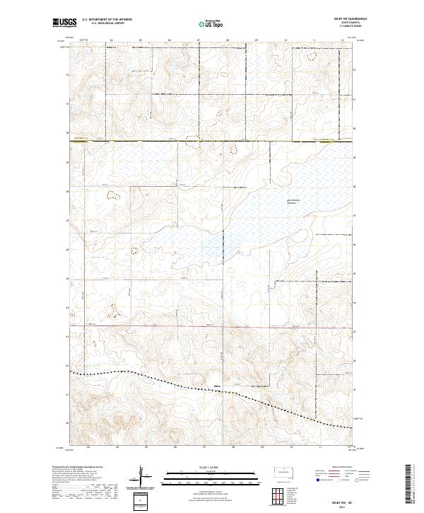 USGS Topographic Map – Selby SW