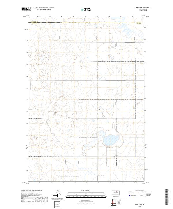 USGS Topographic Map – Seneca NW