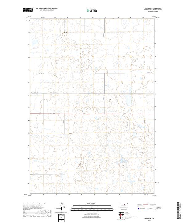 USGS Topographic Map – Seneca SW