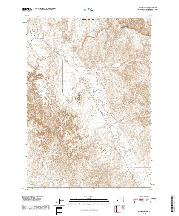 USGS Topographic Map – Sharps Corner