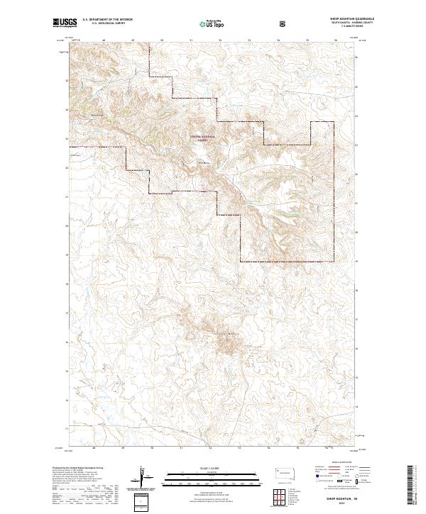 USGS Topographic Map – Sheep Mountain