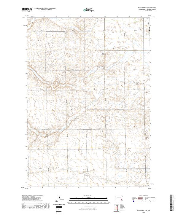 USGS Topographic Map – Shoemaker Dam