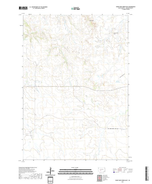 USGS Topographic Map – Short Bow Creek East