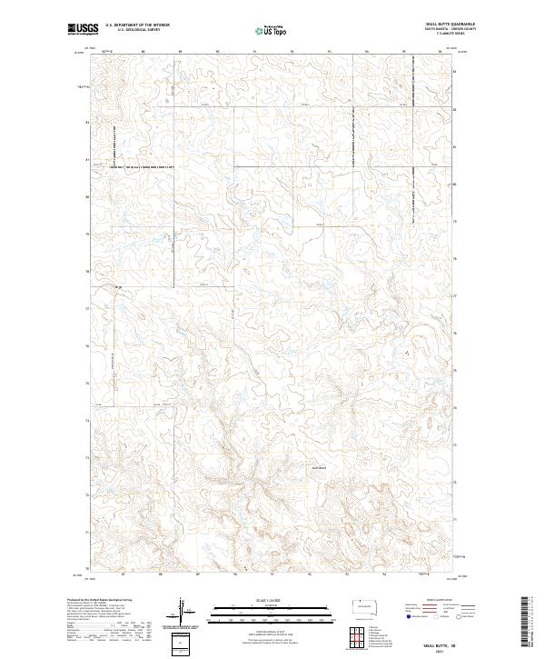USGS Topographic Map – Skull Butte