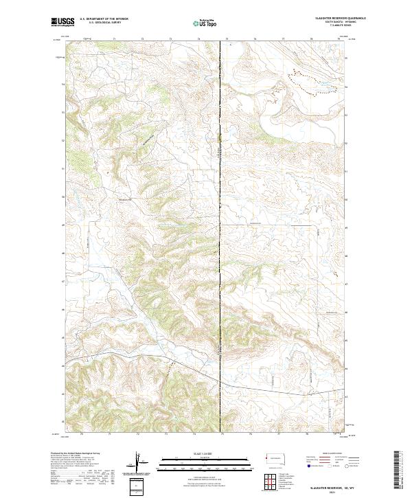 USGS Topographic Map – Slaughter Reservoir