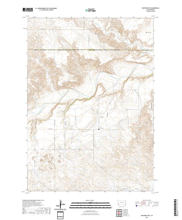 USGS Topographic Map – Smithwick NW