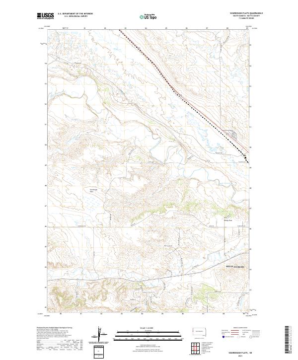 USGS Topographic Map – Sourdough Flats