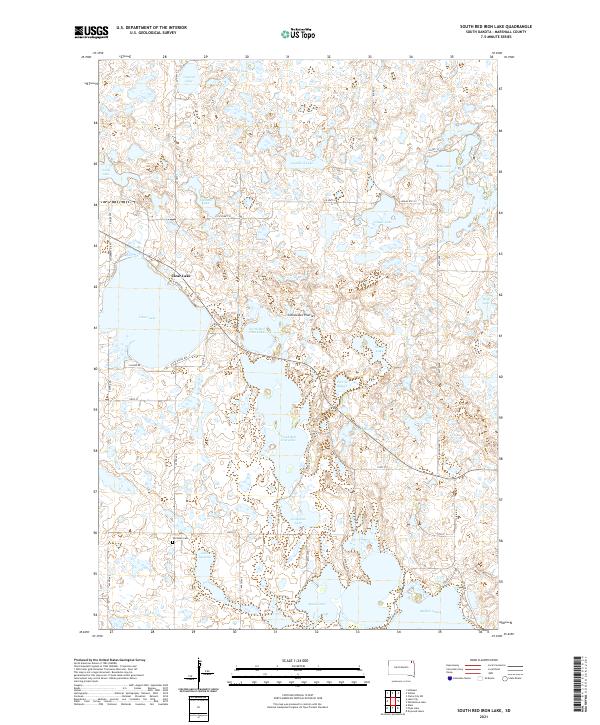 USGS Topographic Map – South Red Iron Lake