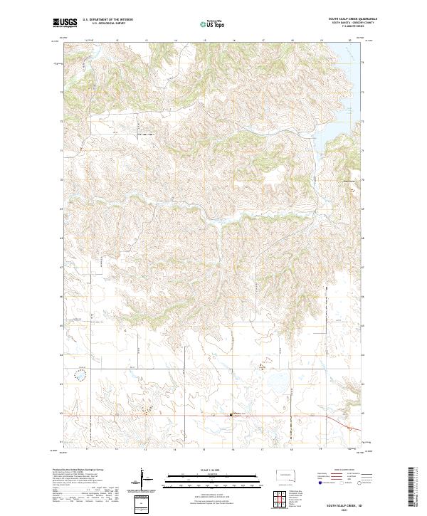 USGS Topographic Map – South Scalp Creek