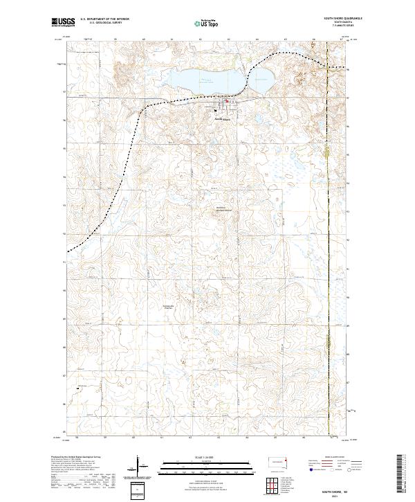 USGS Topographic Map – South Shore