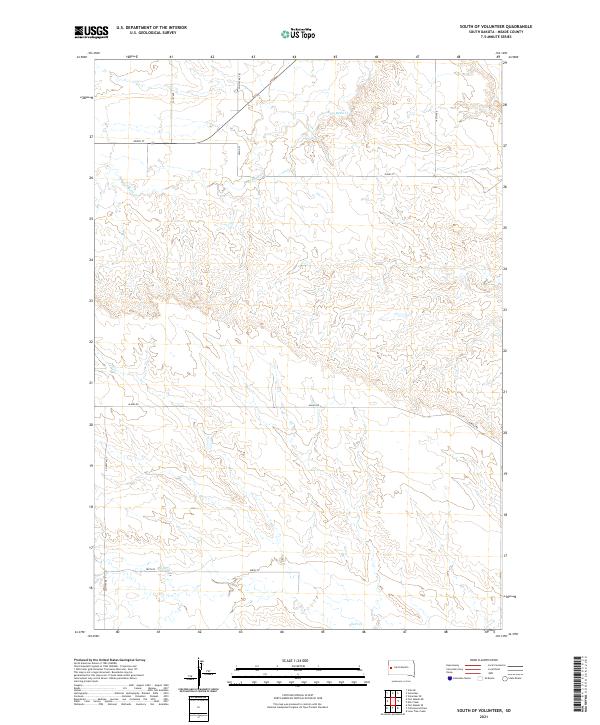 USGS Topographic Map – South of Volunteer