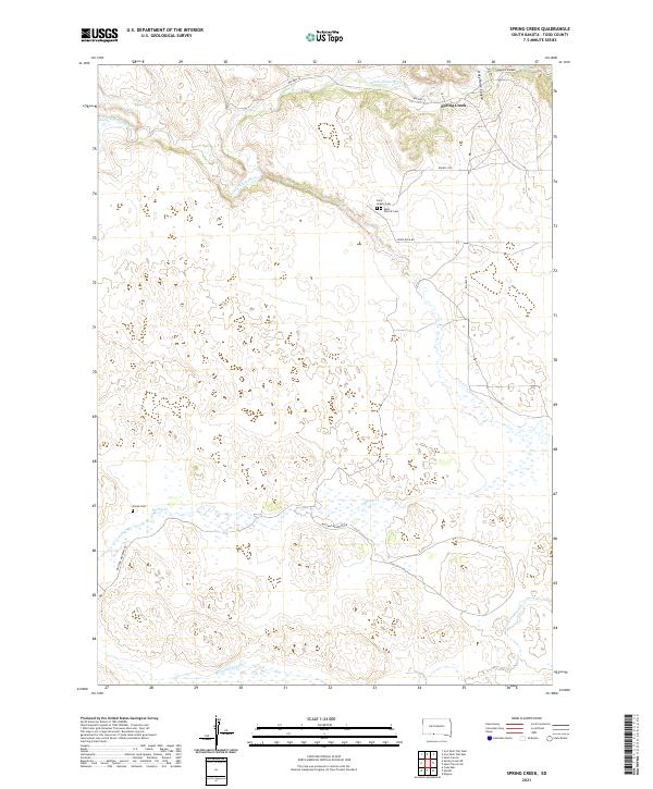 USGS Topographic Map – Spring Creek