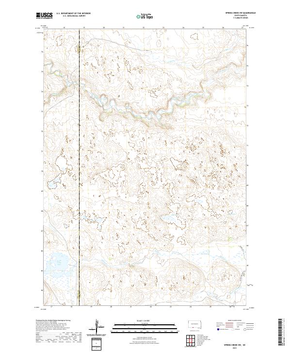 USGS Topographic Map – Spring Creek SW