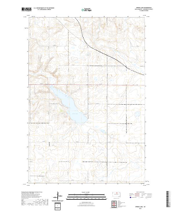 USGS Topographic Map – Spring Lake