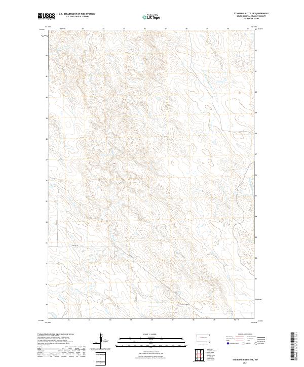 USGS Topographic Map – Standing Butte SW
