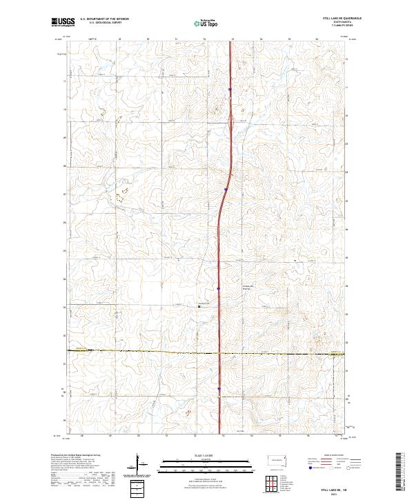 2021 Map of Still Lake NE, 2021 Print