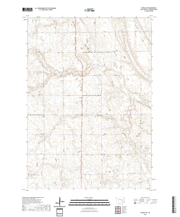 USGS Topographic Map – Storla SW